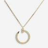 Cartier Juste un Clou 18K Yellow Gold Diamond Pendant Necklace B7224895