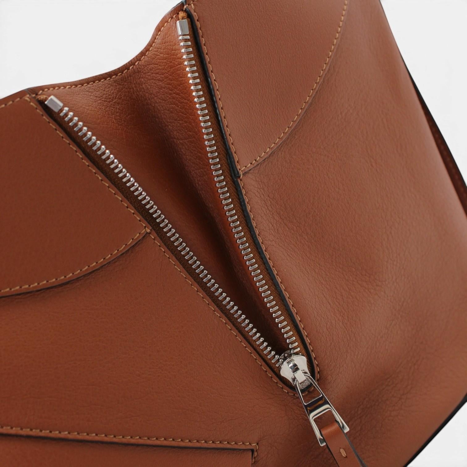 Loewe Hammock Small Brown Leather Handbag 38730S35