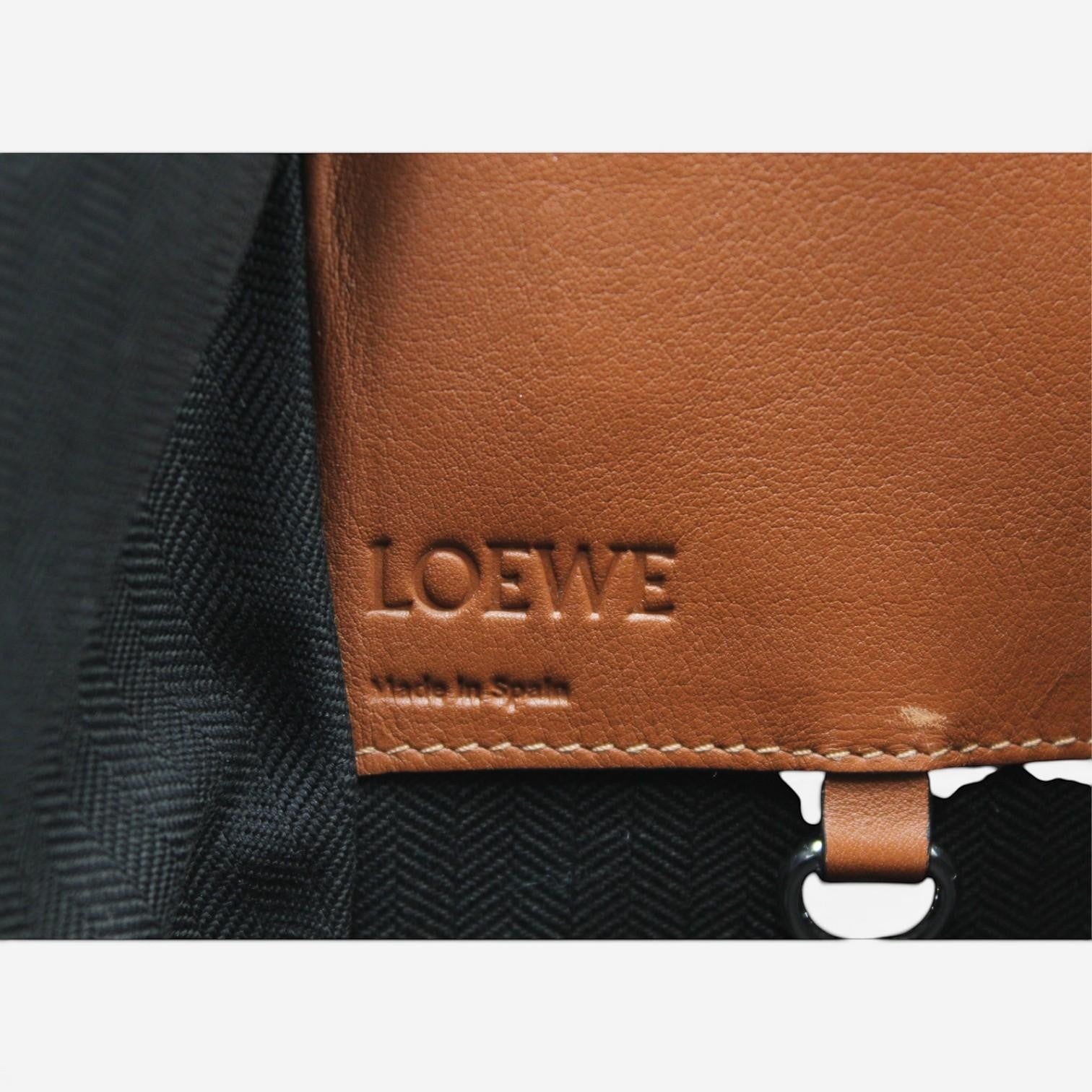 Loewe Hammock Small Brown Leather Handbag 38730S35