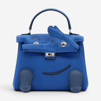 Hermès Kelly Doll Blue Zellige Blue Agate Swift Leather Handbag 079207CK