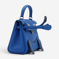 Hermès Kelly Doll Blue Zellige Blue Agate Swift Leather Handbag 079207CK