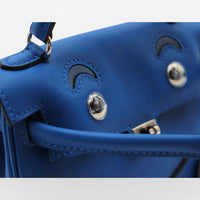 Hermès Kelly Doll Blue Zellige Blue Agate Swift Leather Handbag 079207CK