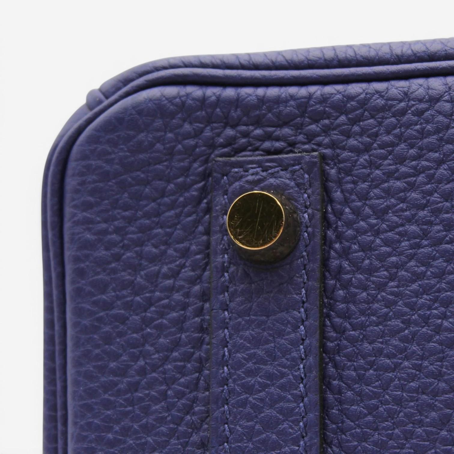 Hermès Birkin 30 Blue Eucre Togo Leather Handbag 027633CC