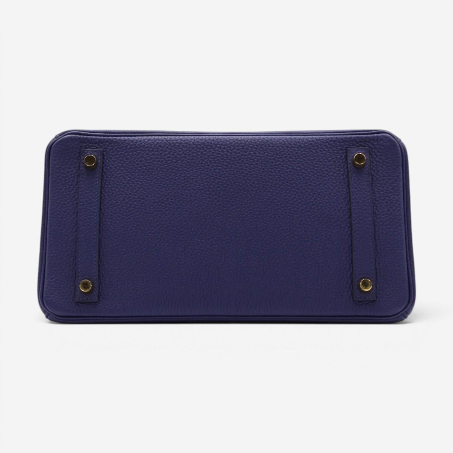 Hermès Birkin 30 Blue Eucre Togo Leather Handbag 027633CC