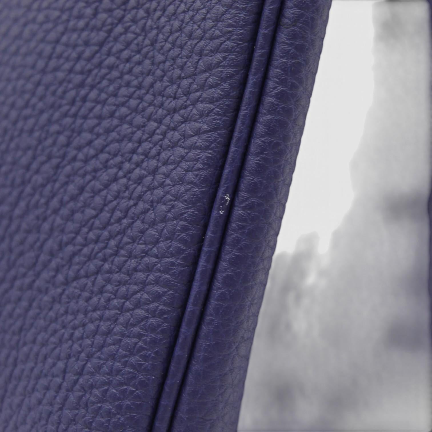 Hermès Birkin 30 Blue Eucre Togo Leather Handbag 027633CC