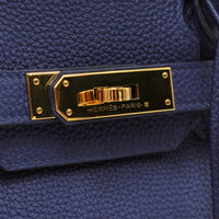 Hermès Birkin 30 Blue Eucre Togo Leather Handbag 027633CC