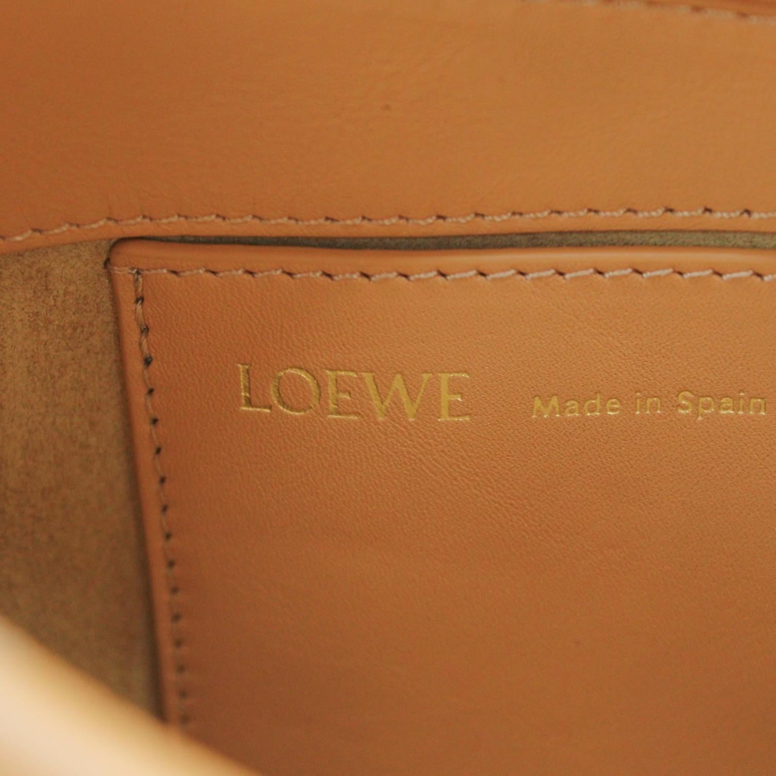 Loewe Paseo Satchel Beige Leather Shoulder Bag A709Q89X01