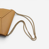 Saint Laurent Cassandra Beige Leather Shoulder Bag 532750