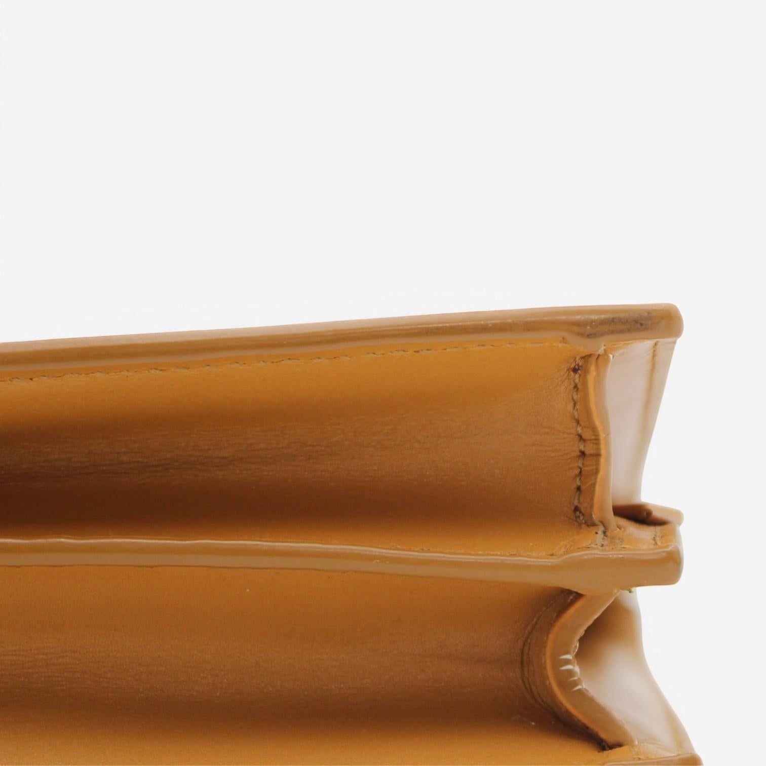 Saint Laurent Cassandra Beige Leather Shoulder Bag 532750