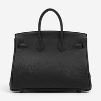 Hermes Birkin 25 Black Togo Leather Handbag 041344CC