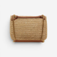 Saint Laurent Niki Mini Natural Raffia Shoulder Bag 838536