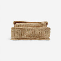 Saint Laurent Niki Mini Natural Raffia Shoulder Bag 838536