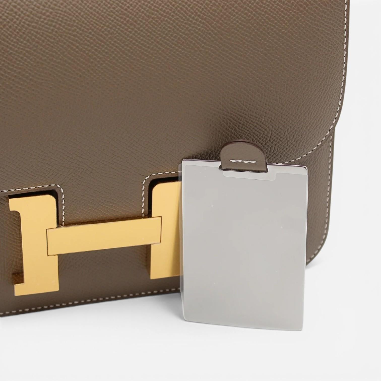 Hermès Constance 24 Etoupe Epsom Leather Shoulder Bag 083692CC