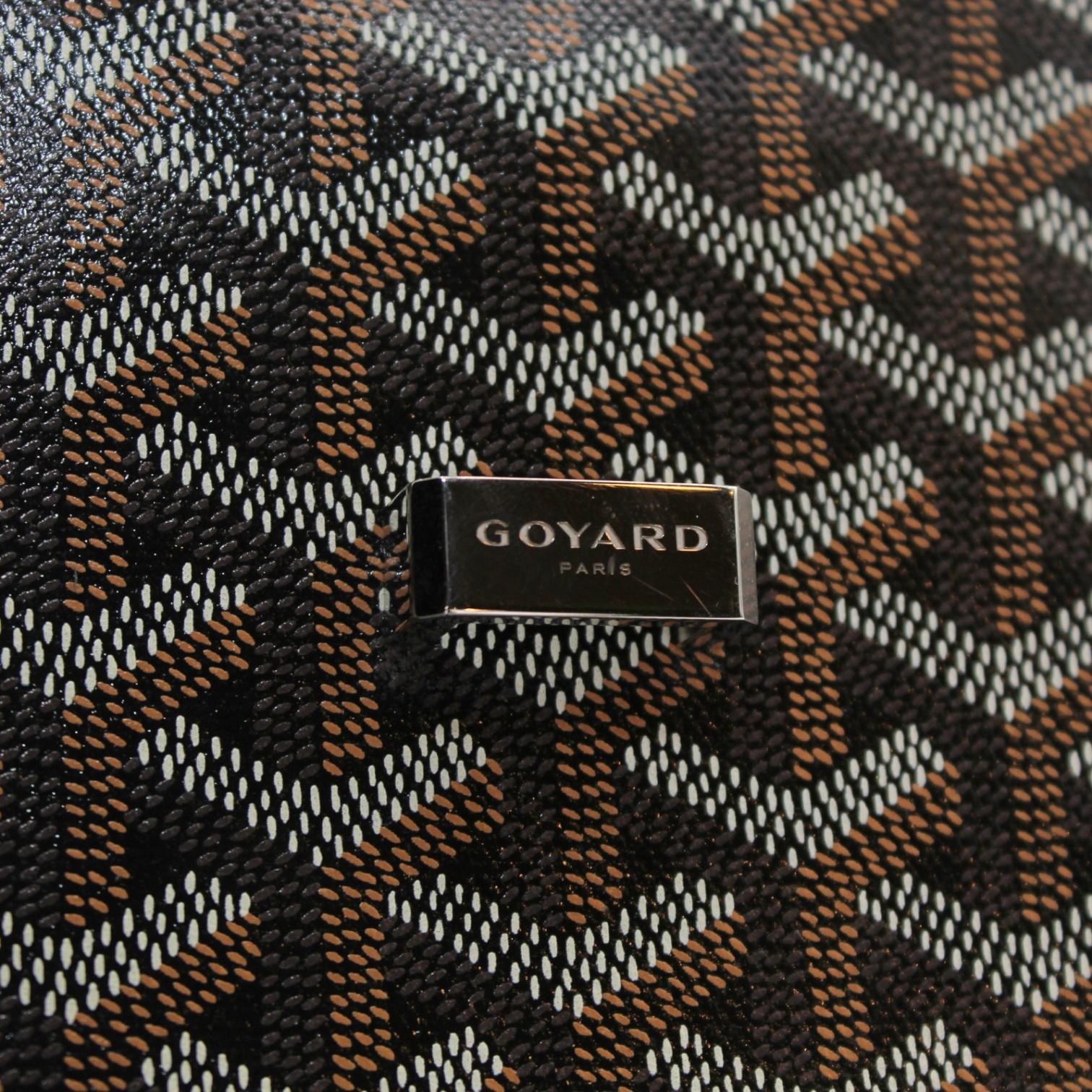 Goyard Belvedere PM Black Coated Canvas Crossbody Bag 2600040239033