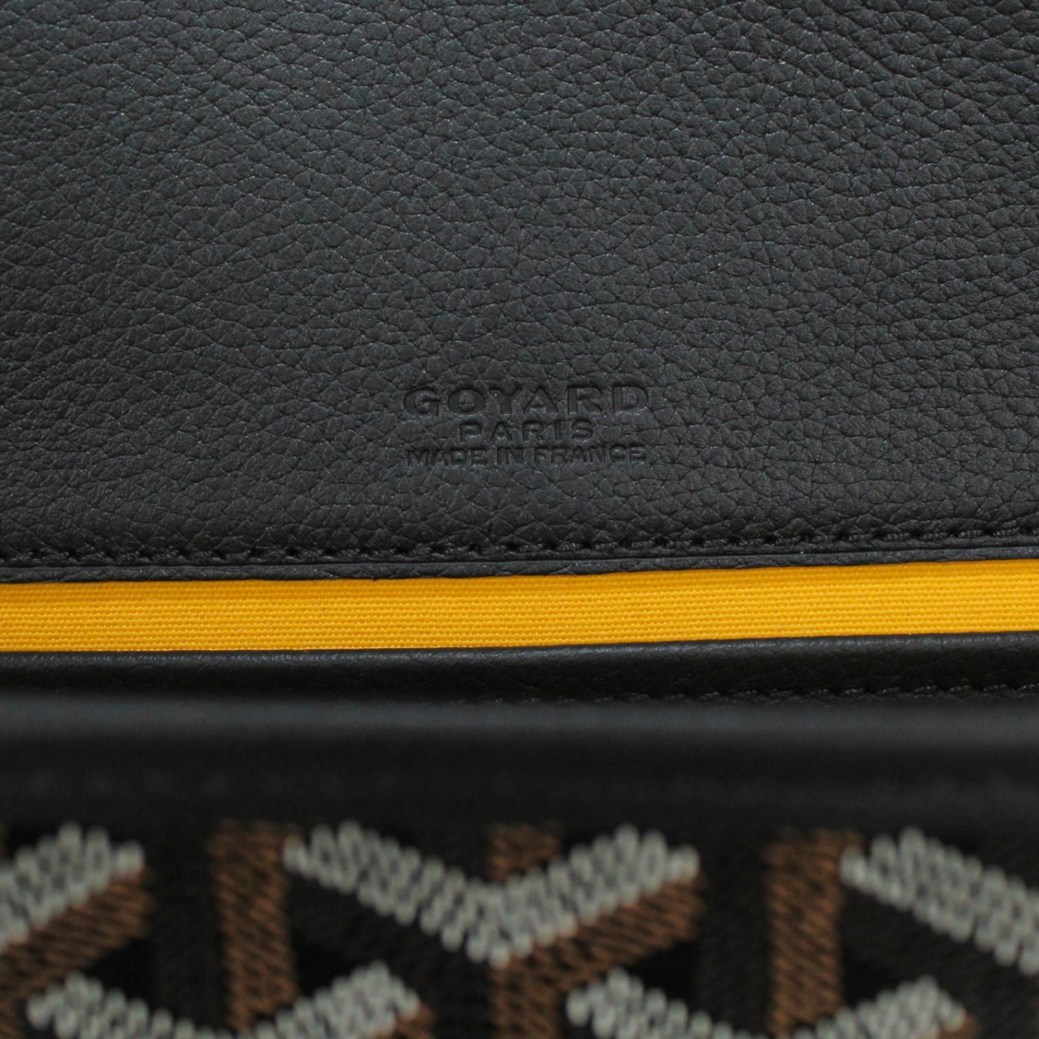 Goyard Belvedere PM Black Coated Canvas Crossbody Bag 2600040239033
