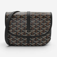 Goyard Belvedere PM Black Coated Canvas Crossbody Bag 2600040239033