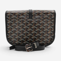Goyard Belvedere PM Black Coated Canvas Crossbody Bag 2600040239033