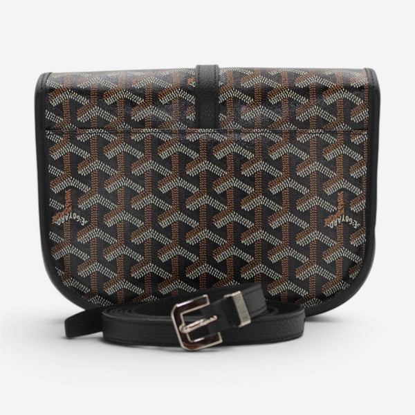 Goyard Belvedere PM Black Coated Canvas Crossbody Bag 2600040239033
