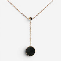 Christian Dior Rose des Vents 18K Rose Gold Onyx & Diamond Necklace JRDV95205_00