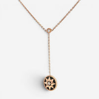 Christian Dior Rose des Vents 18K Rose Gold Onyx & Diamond Necklace JRDV95205_00