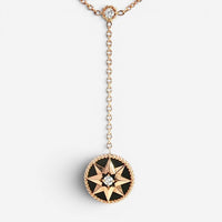Christian Dior Rose des Vents 18K Rose Gold Onyx & Diamond Necklace JRDV95205_00