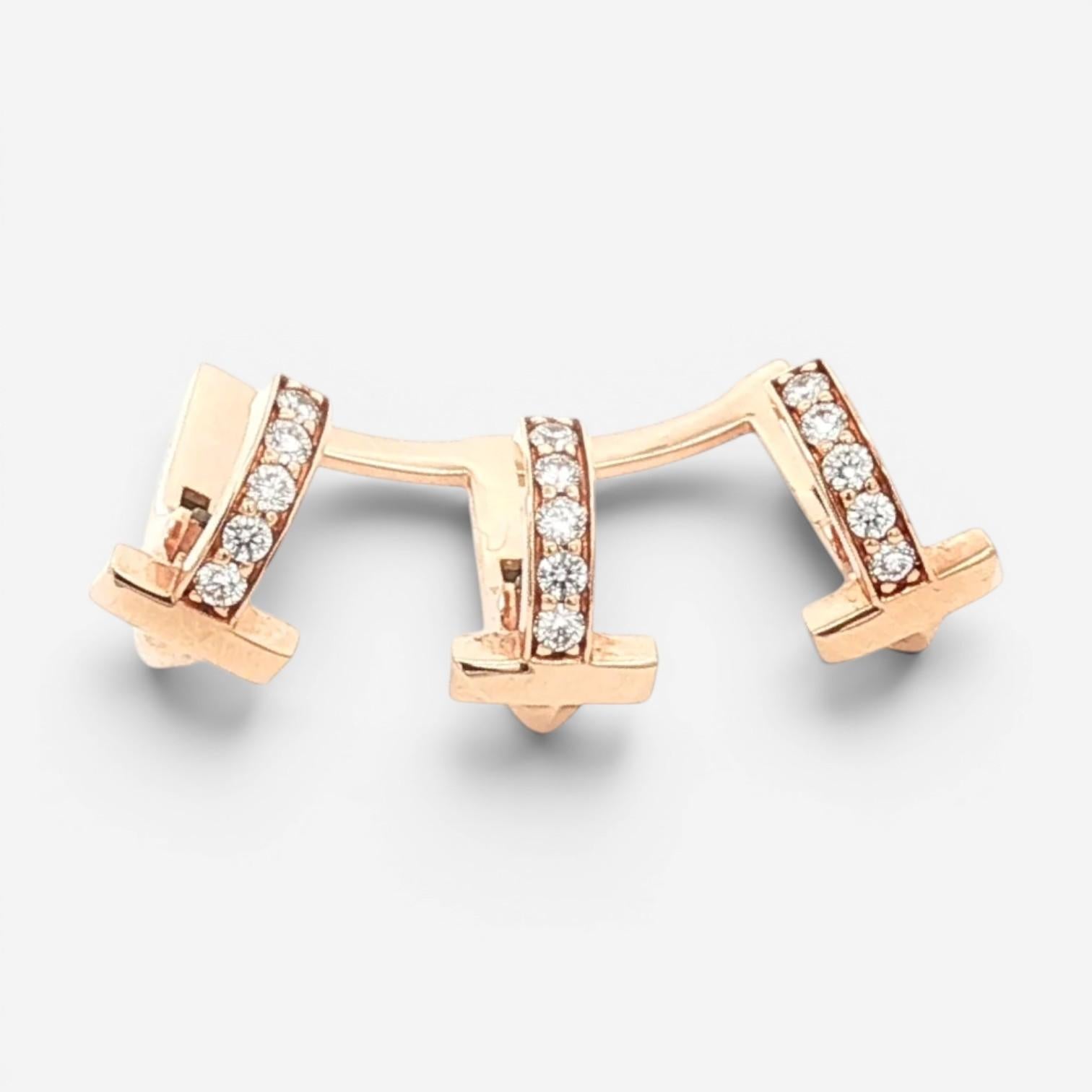 Tiffany & Co. T1 18K Rose Gold Diamond Ear Cuff T1