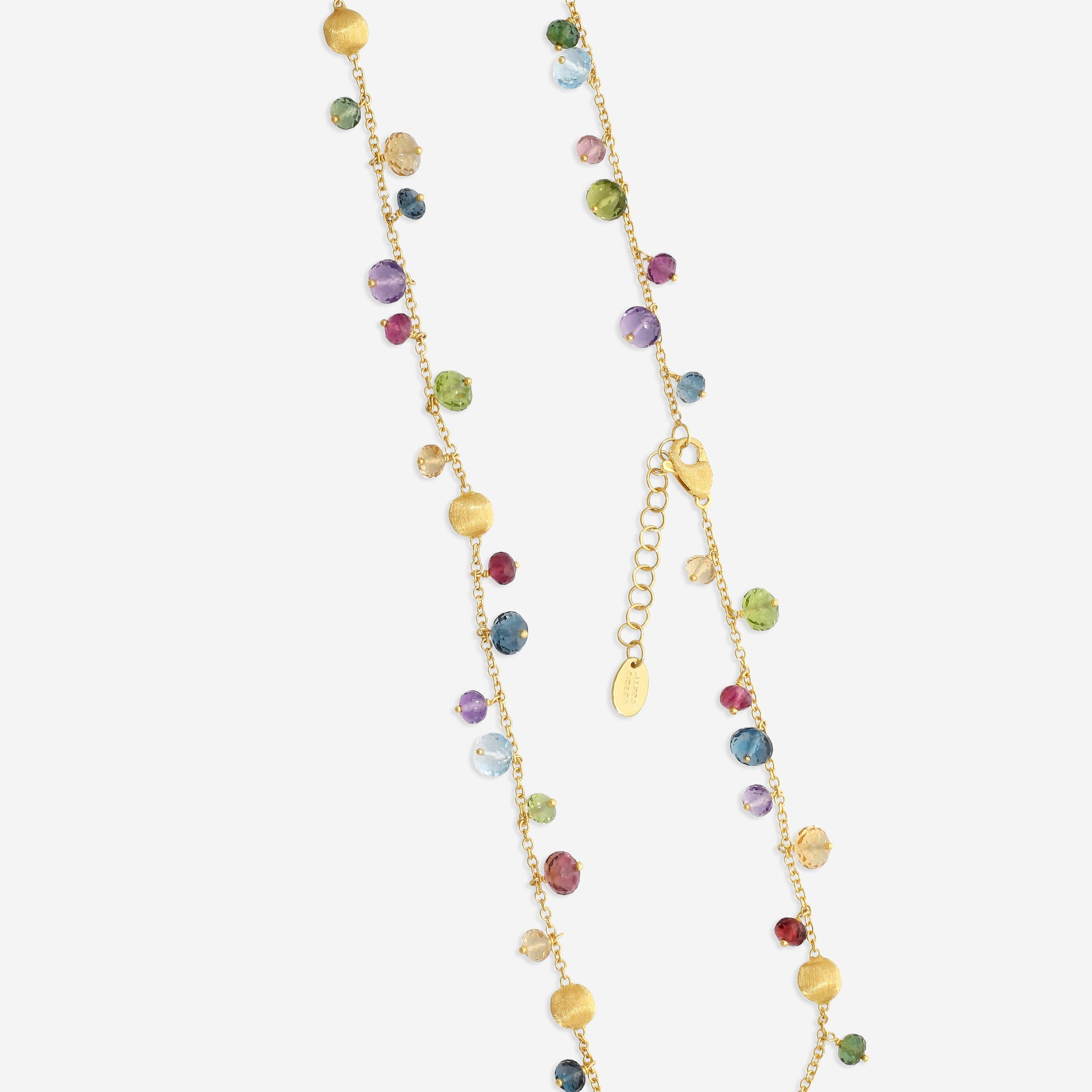 Marco Bicego Africa Multi-Gemstone 18K Yellow Gold Necklace CB2781_MIX02_Y_02