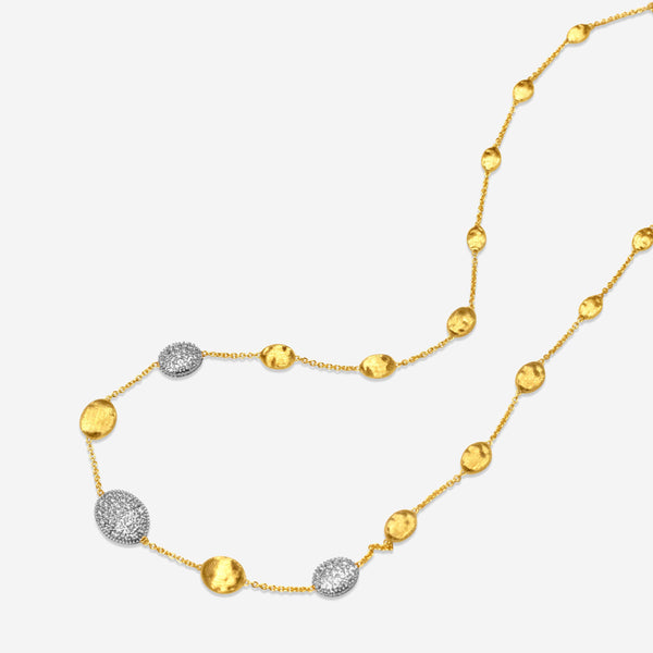 Marco Bicego Siviglia 18K Yellow & White Gold Diamond Necklace CB1730_B2_YW_Q6
