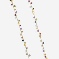 Marco Bicego Africa Multi-Gemstone 18K Yellow Gold Station Necklace CB2783
