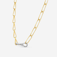 Marco Bicego Marrakech Onde 18K Yellow & White Gold Diamond Necklace CG849_B_YW_