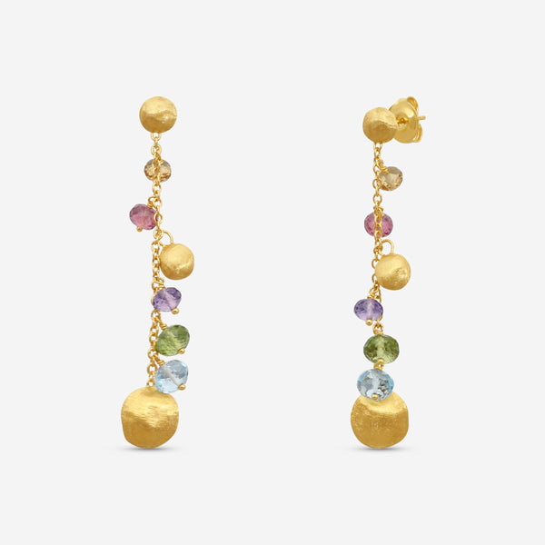 Marco Bicego Africa Multi-Gemstone 18K Yellow Gold Drop Earrings OB1862_MIX02