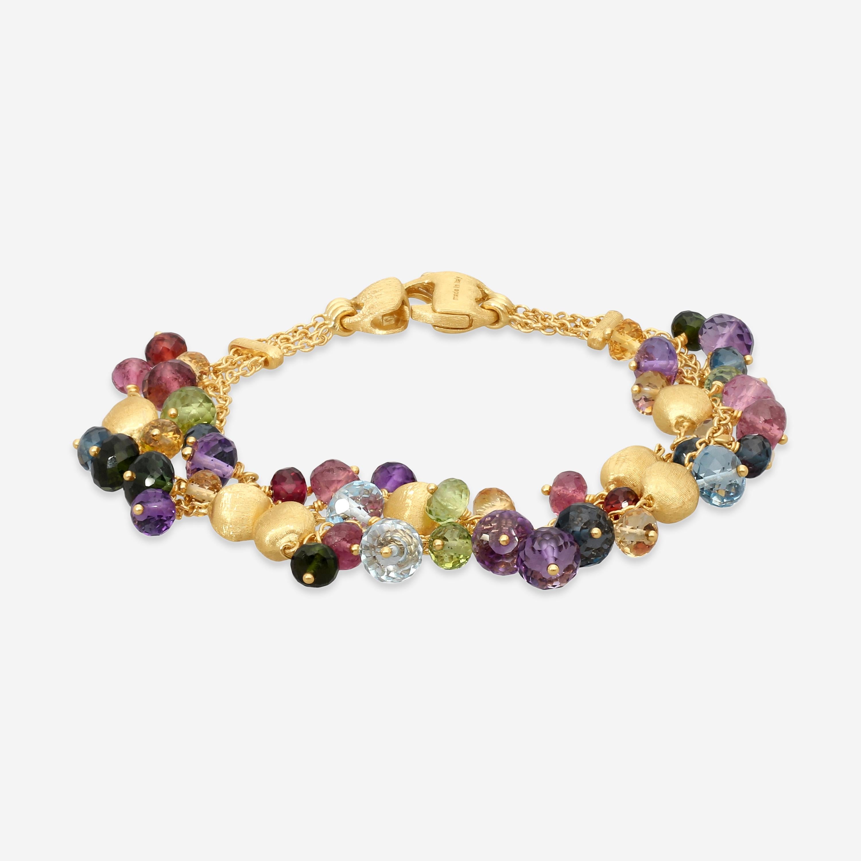 Marco Bicego Africa Multi-Gemstone 18K Yellow Gold Bracelet BB2782_MIX02_Y_02