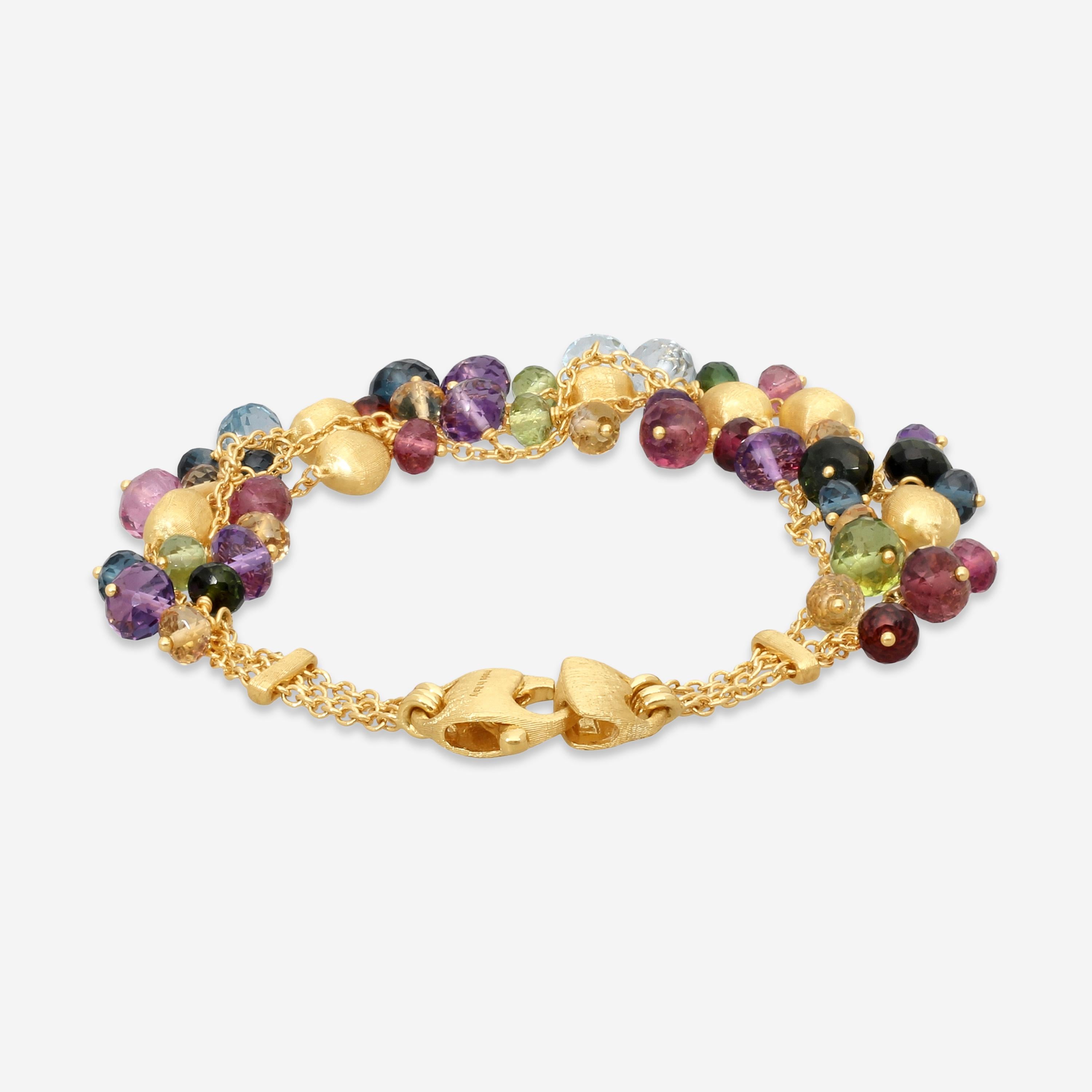 Marco Bicego Africa Multi-Gemstone 18K Yellow Gold Bracelet BB2782_MIX02_Y_02