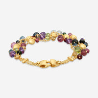 Marco Bicego Africa Multi-Gemstone 18K Yellow Gold Bracelet BB2782_MIX02_Y_02