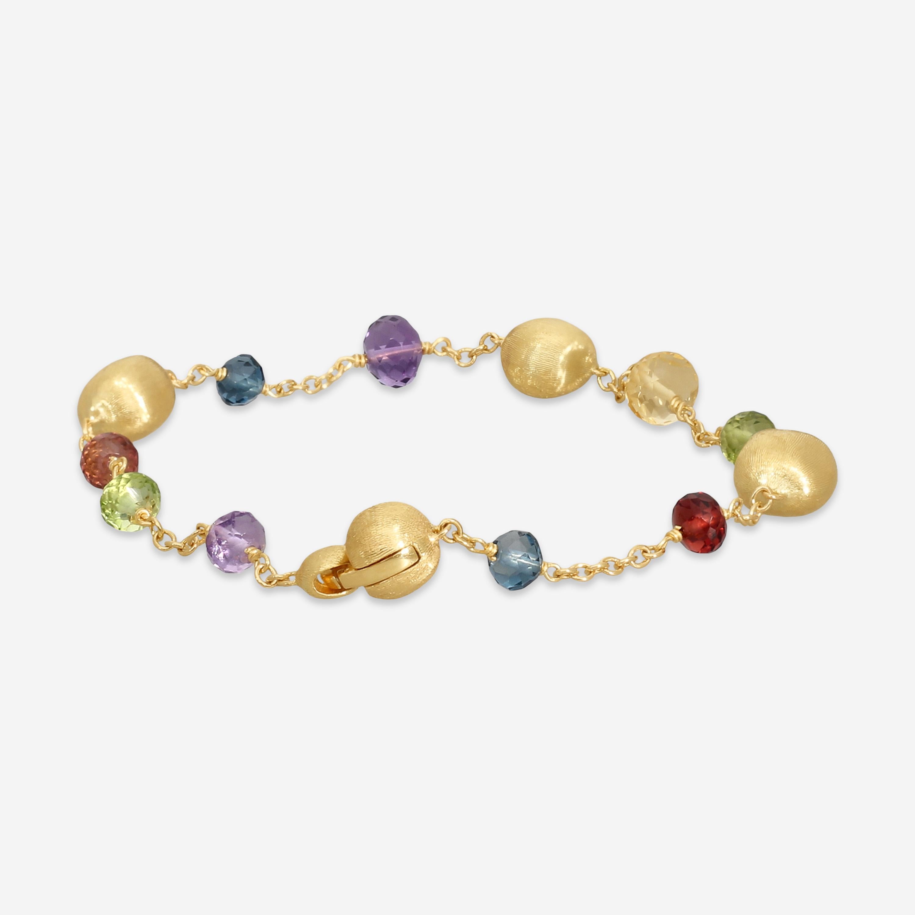 Marco Bicego Africa Multi Gemstones 18K Yellow Gold Bracelet BB2251_MIX02_Y_02