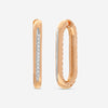 Ina Mar 18K Rose Gold Diamond Hoop Earrings 268077RB