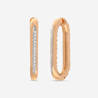 Ina Mar 18K Rose Gold Diamond Hoop Earrings 268077RB