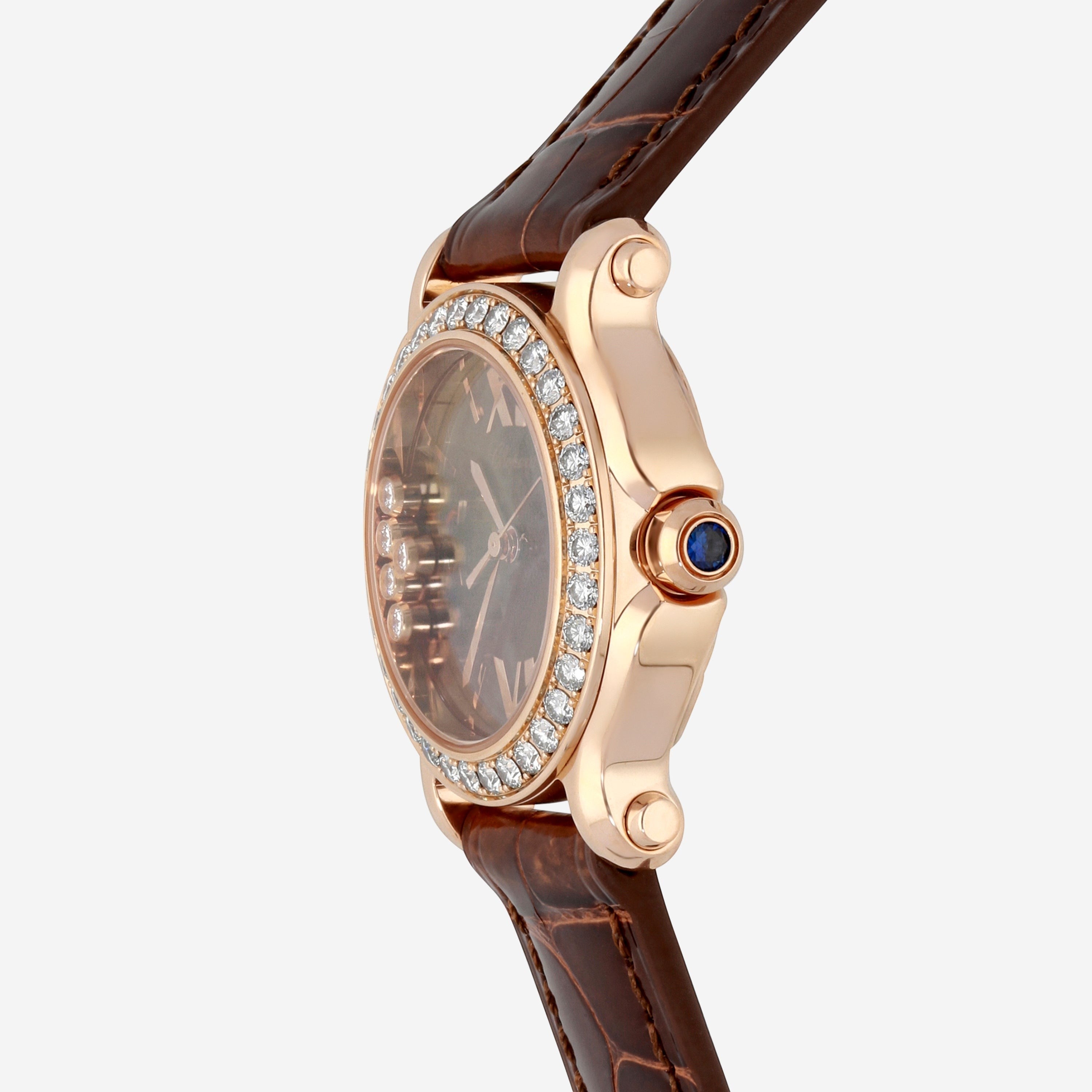 Chopard Happy Sport Round 18K Rose Gold 30mm Quartz Ladies Watch 274189-5006 - THE SOLIST