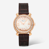 Chopard Happy Sport 18K Rose Gold & Diamond Quartz Ladies Watch 274189-5005 - THE SOLIST