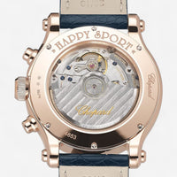 Chopard Happy Sport Chrono 18K Rose Gold Diamond Automatic Ladies Watch 274653-5001