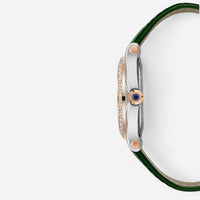 Chopard Happy Sport Stainless Steel & 18K Rose Gold Diamond Quartz Ladies Watch 278582-6007