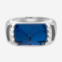 Baccarat Sterling Silver, Blue Crystal Statement Ring 2808023 - THE SOLIST