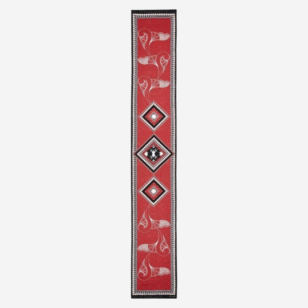 Baccarat Louxor Twill Silk Maxi Tie Red Scarf 2809049