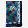 Baccarat Louxor Twill Silk Maxi Tie Blue Scarf 2809051