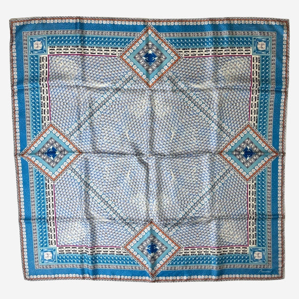 Baccarat Louxor Twill Silk Maxi Tie Light Blue Square Scarf 2809895
