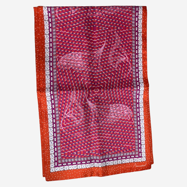 Baccarat Louxor Twill Silk Maxi Tie Pink Scarf 2810213