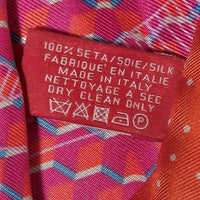 Baccarat Louxor Twill Silk Maxi Tie Pink Scarf 2810213