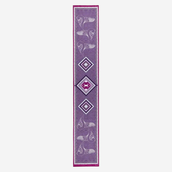Baccarat Louxor Twillsilk Maxi Tie Purple Scarf 2810214