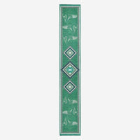 Baccarat Louxor Twill Silk Maxi Tie Green Scarf 2810215