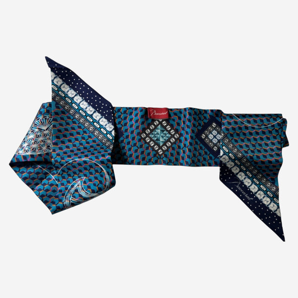 Baccarat Louxor Twill Silk Blue Hair Band 2810794